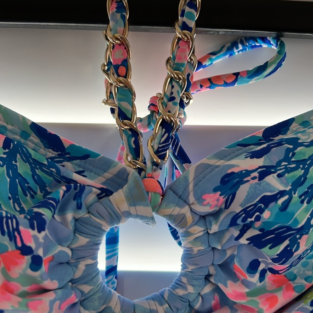 Lilly Pulitzer Rathia Bikini Top & Pico High Cut Bottom Swim in Hidden Treasure - Picture 5 of 11